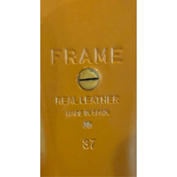 Frame Le Town Mule in White Leather NWOB Size 37/ or US 7 - Picture 6 of 6